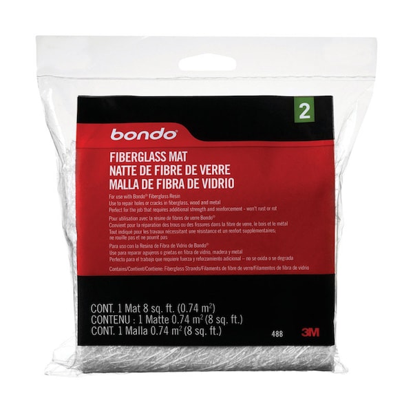 Bondo Bondo Fiberglass Mat 8 sq ft 488 - main